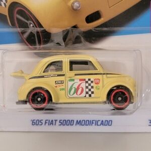 FIAT Hot Wheels #66 yellow car collectable compact kings